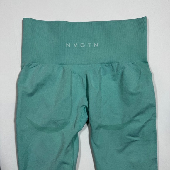 NVGTN Mid Rise Contour Seamless Compression Leggings S Set of 2 Yoga Workout Gym - Picture 5 of 8